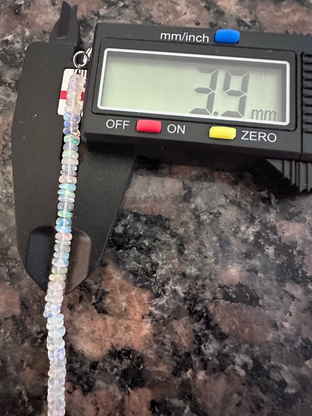 Genuine Ethiopian Opal Multi Fire Rondelle Bracelet S925 Sterling Silver 4mm NEW - Picture 10 of 17